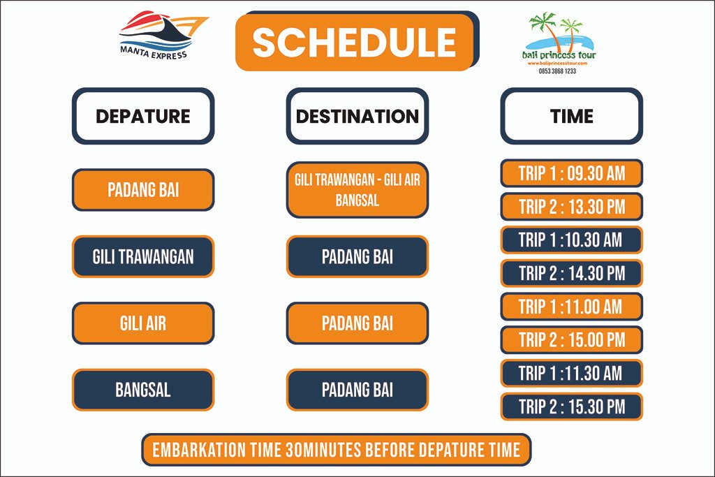 manta express schedule